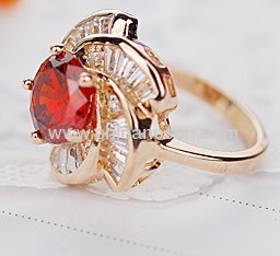 Newestflower cubic zirconia ring