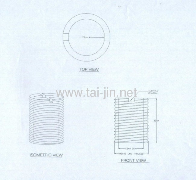 Titanium IrO2-Ta2O5coated leaf anode for cathodic protection 