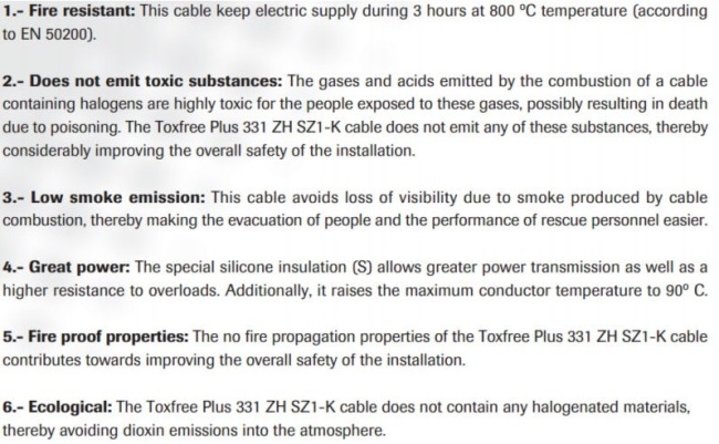 SZ1-K silicone rubber insulation PVC out sheath cable