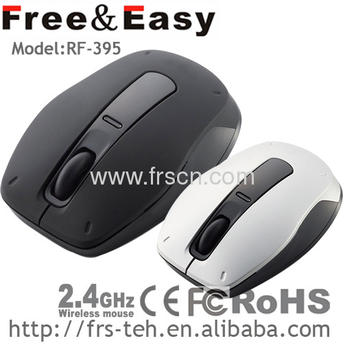 RF-395 3d mini size black rubber key wireless usb optical mouse