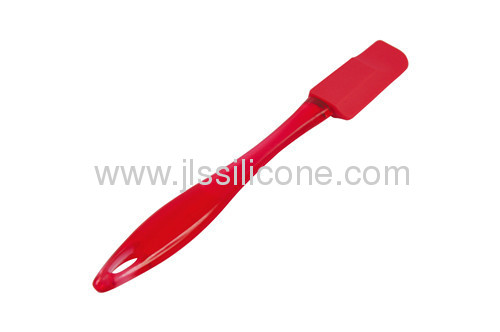 Hot red plastic handled kitchen tools silicone scraper