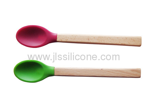 Plastic handled kitchen tools silicone spoon