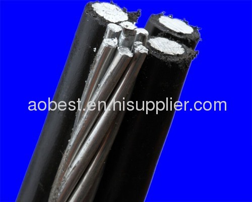 2013 top selling ABC cables triplex power cable aac acsr conductor2*4/0AWG+1*2/0AWG