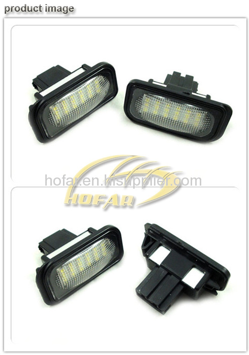 LED Number License Plate Light for Mercedes-BENZ W203 4D Sedan