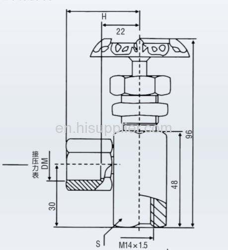 KF type Pressure gauge switch