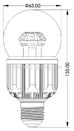 Dimmable LED Globe Bulb with Samsung 5630LED chips over 75Ra (9W,13W)