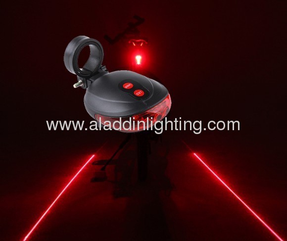 Laser bicycle light tail bike light