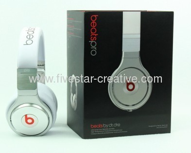 2013 New Beats Package Noise Cancelling Beats Pro Strong Bass Sound Headphones White
