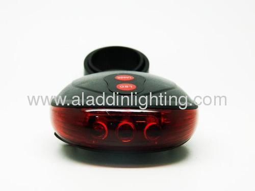 Bicycle 2 Laser Beam and 5 LED Rear Tail Light
