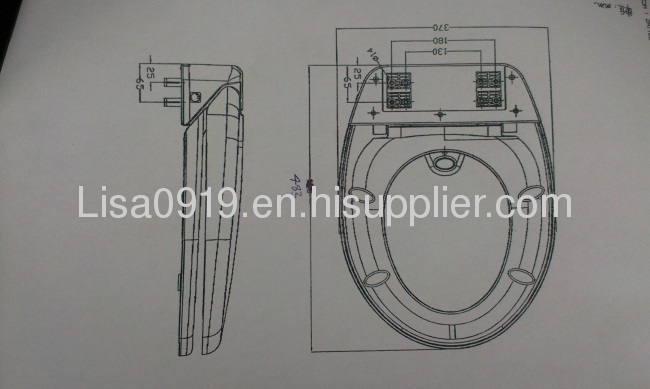 Touch-Free Sensor Control Automatic Toilet Seat