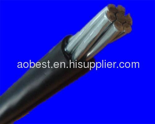 High voltage low price ABC quadruplex overhead cable 3*4AWG+1*4AWG