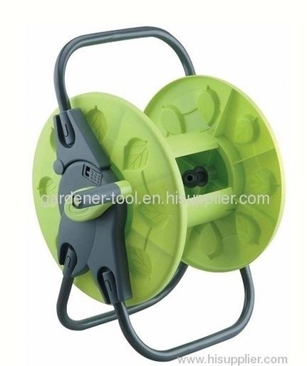 Plastic protable garden hose reel With 15M PVC Garden Hose