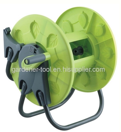 Plastic protable garden hose reel With 15M PVC Garden Hose