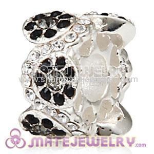sterling silver 925 european style crystal Daisy charm beads cheap