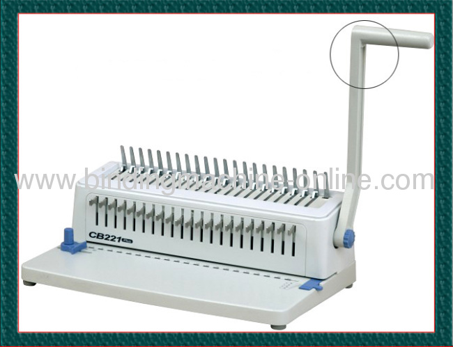 Full Disengagement Punch Pins Plastic Comb Binding Machine