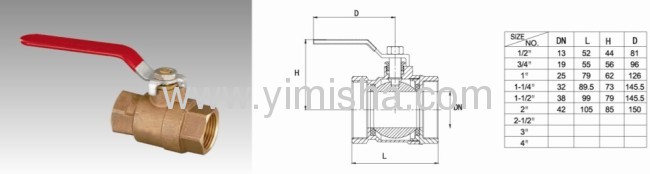 Bronze Manual Two General Formula Flooding Water Hard Seal Ball Valve