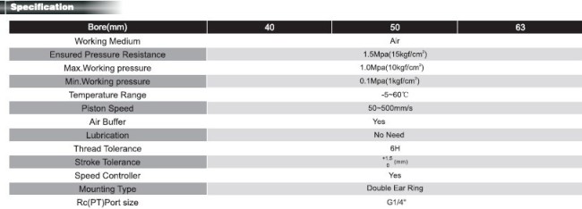 Clamping series Cylinder (XCK series)