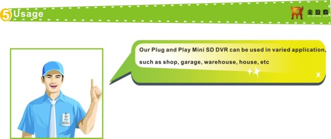 Best-Selling DVR Camera with PIR & Motion Detect HD Mini DVR KD-68B