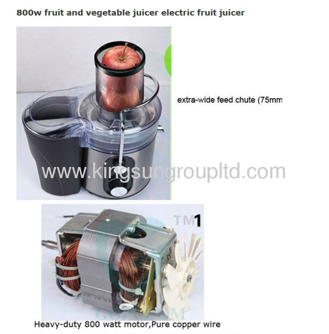 800w plastic housing ss blade electric juicer extractor