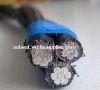 1 Bare conductor AAC +2 AAC conductor XLPE insulated ABC power transmission cable