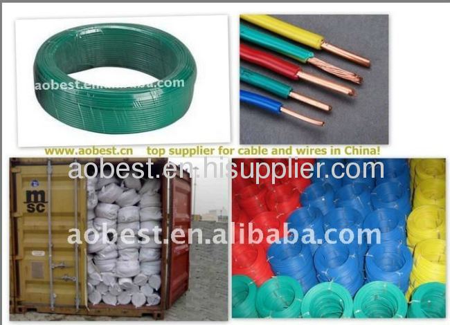 Electrical wire house cable single PVC wire