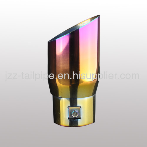 Colorful stainless steel universal automobile tail throat