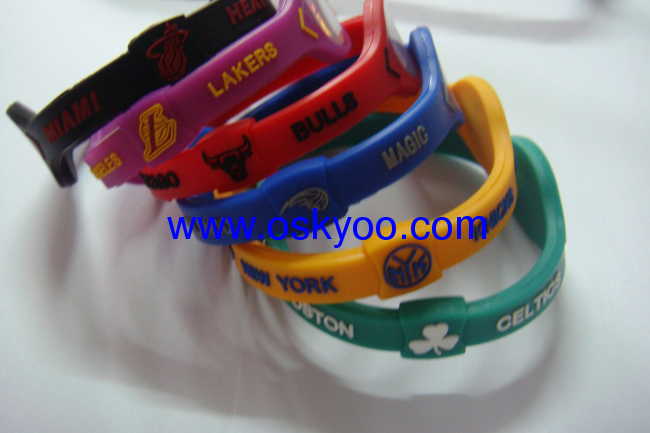 USA basketball NBAall star teams silicone power sports balance energy bracelet 