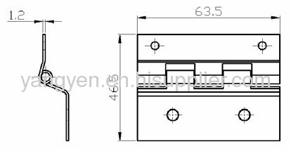 Stainless steel hinge