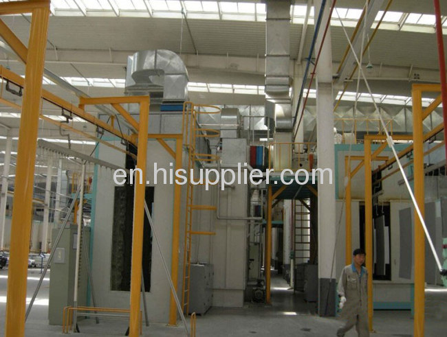 powder coating equipment for steel box 