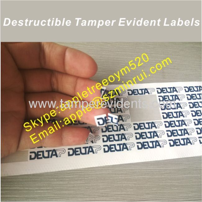 High Security Seals,Custom Tamper Evident Printing Stickers,Destructible Adhesive Vinyl Labels Manufacturer 