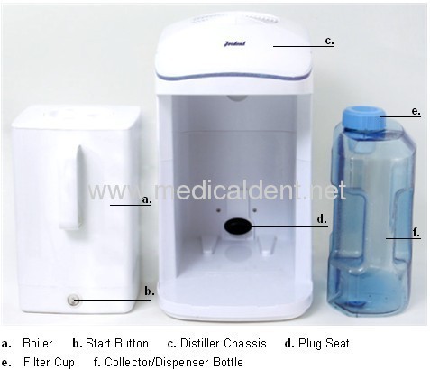 1.5L/H dental water distillation system with CE certificate