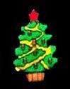 Flashing&glowing Santa Claus pin as Christmas decoration