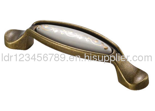 ceramic handle/Zinc alloy furniture handle