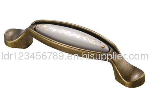 Beautiful ceramic handle/Zinc alloy furniture handle