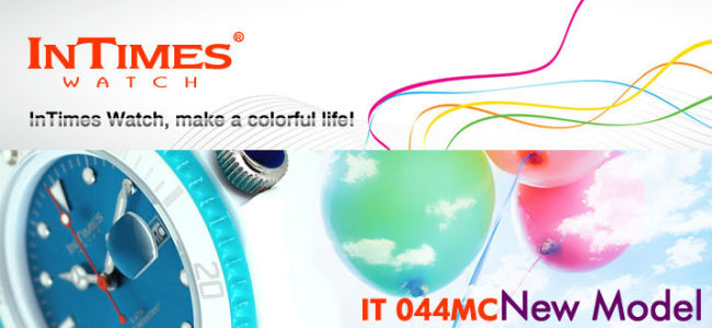 Hot silicone watches mixed color Japan movt plastic case silicone watch strap 5ATM from Intimes branded silicone watch