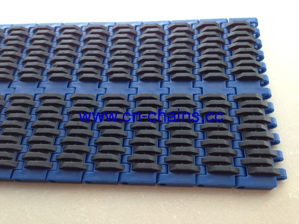 rubber top modular conveyor belt with flight(RW-QNB rubber top)