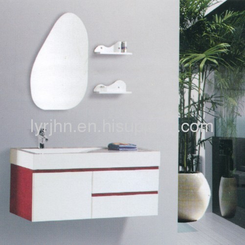 The PVC bathroom cabinet 