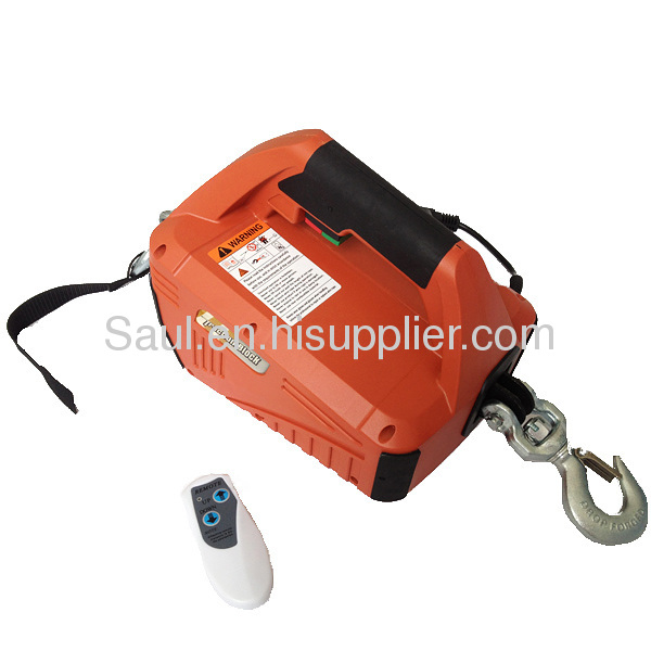 portable electric winch 120V 220V with remote control