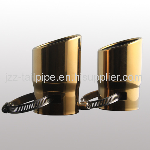 Audi A4L Audi Q5 Universal stainless steel gold-plated car tailing pipe