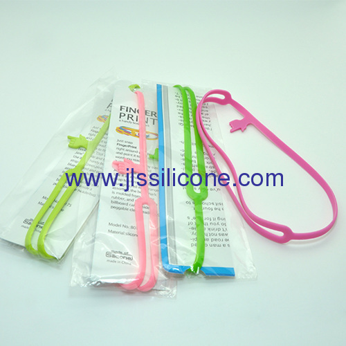 Finger style silicone book clip