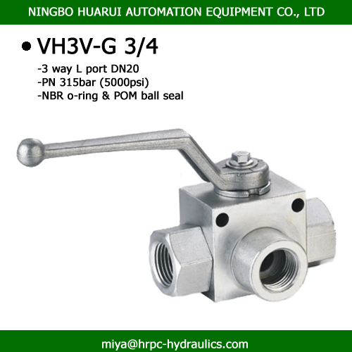 three way hydraulic L port high pressure carbon steel ball valves made in china ball valve company