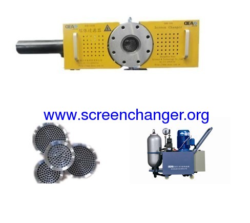 Discontinuous screen changer/panel screen changer