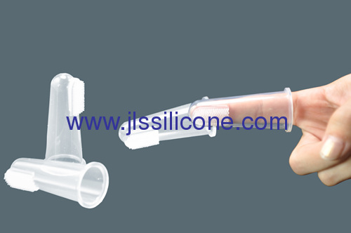 Soft and safe silicone baby toothbrush