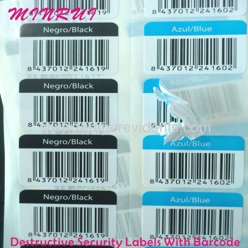 Custom Barcode Sticker Printing,Tamper Evident Barcode&QR code Labels,Readable,Traceable Barcode Asset Fragile Stickers