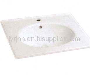 Bathroom featheredge ceramic basin 