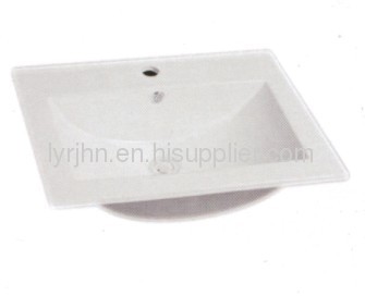 Bathroom featheredge ceramic basin 