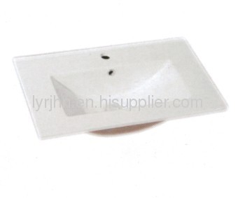 Bathroom featheredge ceramic basin 