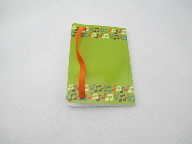 notebook with elastic band