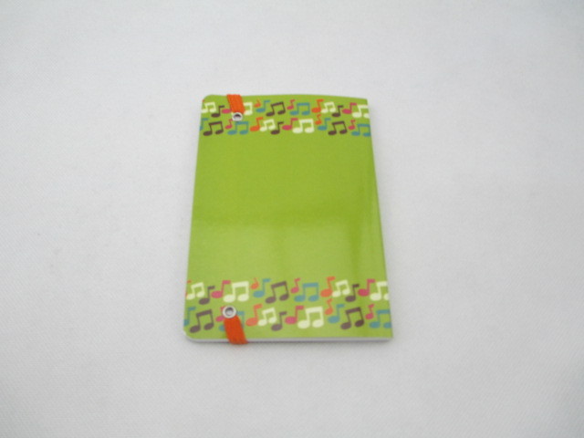 notebook with elastic band