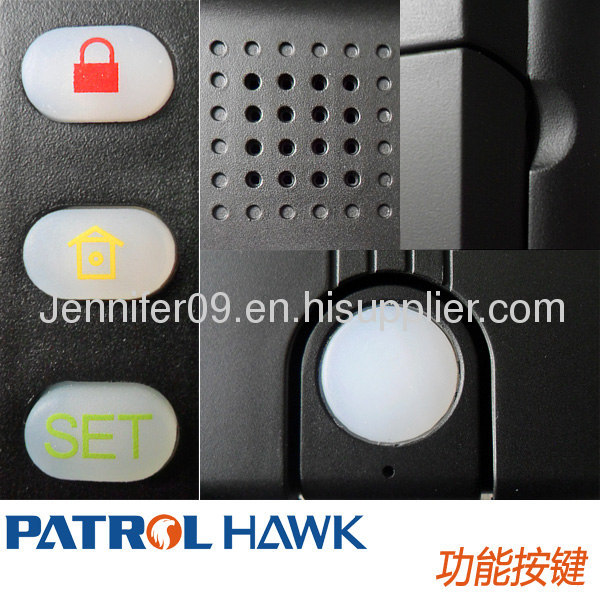 LCD display and keypad monitor and intercom auto dial smart wireless home alarm system with smoke detector 